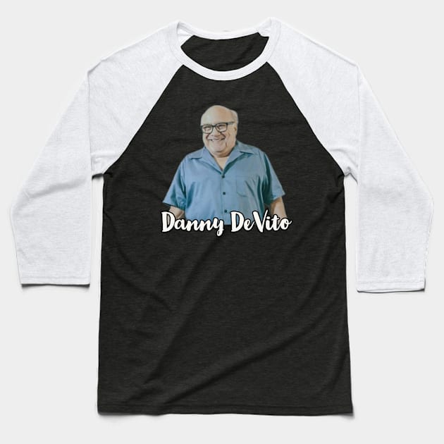 Retro DeVito Baseball T-Shirt by Defective Cable 